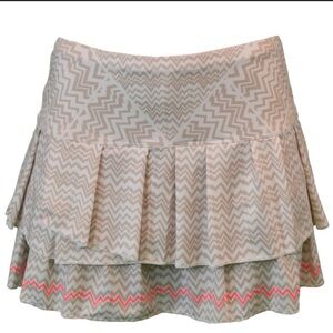 Lucky in Love Women’s Frequency Active Pulse Pleat Tier Skirt size Medium